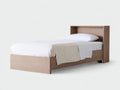 Camas individuales madera 200x100x105 cm roble claro diseño moderno