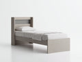 Camas individuales de madera clara 208x103x112 cm - para dormitorio - diseño moderno