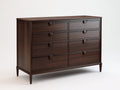 Cómodas madera 140x45x90 cm nogal oscuro estilo clásico